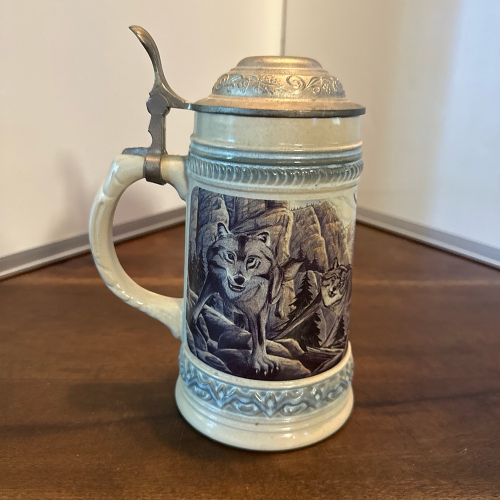 Vintage GERZ GERMANY  WOLF STEIN With Pewter Lid